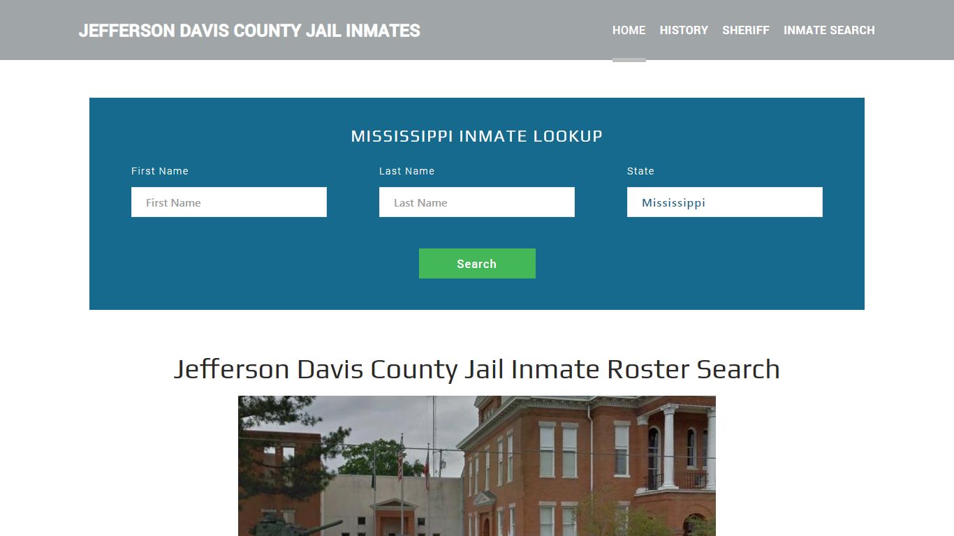 Jefferson Davis County Jail Inmate Roster Lookup, Prentiss, MS